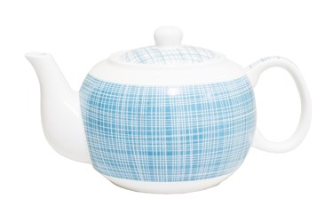 Teekanne blaue Striche 0,7L