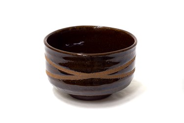 Matcha bowl marrone lucido striato