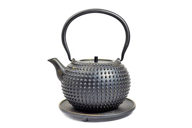Teapot Cast iron 1,2L Mu black-gold