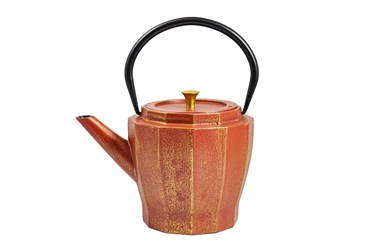 Teapot Cast iron 1,0L Samo chili/gold