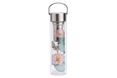Thermoskanne Padma aus Glas 400ml mit cover