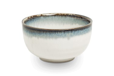 Matcha bowl white//light blue