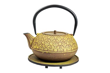 Teapot Cast iron 1,2L Mari rust/yellow
