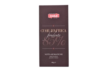 Dunkle Schokoladetafel 85% Cuor d'Africa - 60g