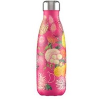 Chilly's Bottle 500ml Floral Pink Pom Poms
