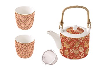 Set The - Teapot 600ml with 2 cups FLEURS DES REVES