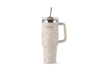 Bottiglia/Mug termica con cannuccia 1,2L - Damasco