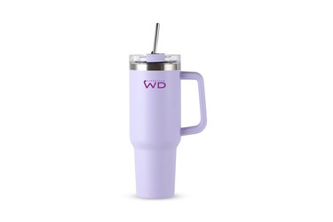 Bottiglia/Mug termica con cannuccia 1,2L - Lilla