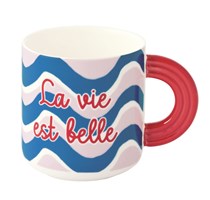 Tazza 350 ml in porcellana ENERGY LA VIE EST BELLE