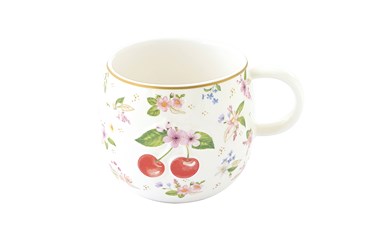 Tazza 400ml in porcellana FANCY FRUIT CILIEGIA