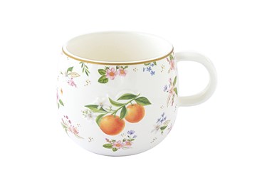 Cup stoneware 400ml FANCY FRUIT MANDARINO
