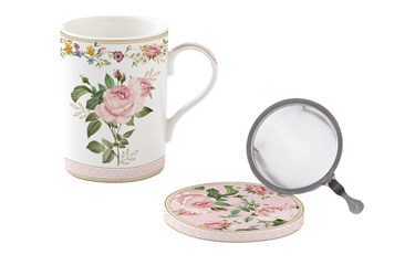 Kräuterteetasse 350ml mit filter CHANT DES ROSES