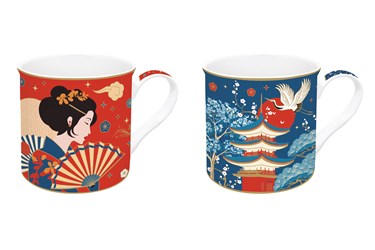 Set 2 Mug porcellana 300ml TOKYO