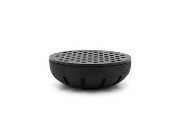 Black cast iron warmer