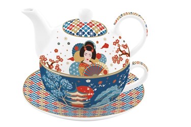 Tea for one 350ml in porcellana in color box TOKYO