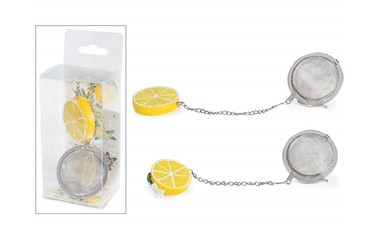 Infusore in metallo con limoni (decoro assortito)