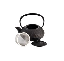 Teapot Cast iron Black Arare 600ml.