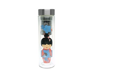 Thermos in glas Little Geisha red 400ml with cover