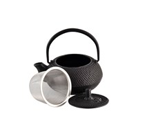 Teapot Cast iron Black Arare 300ml.