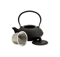 Teapot Cast iron Black Arare 1200ml.