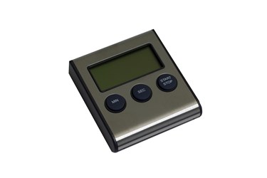 Tea Timer: Special timepiece, regulates teainfusion; with small pedestal and magnet.